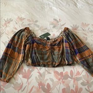 Plaid crop top